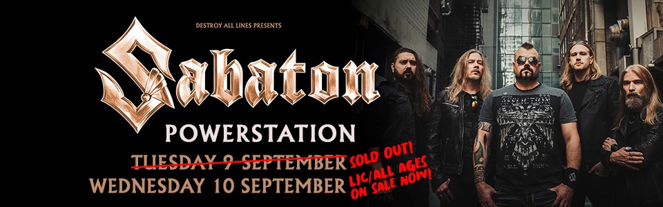 Sabaton New Zealand Tour SOLD OUT